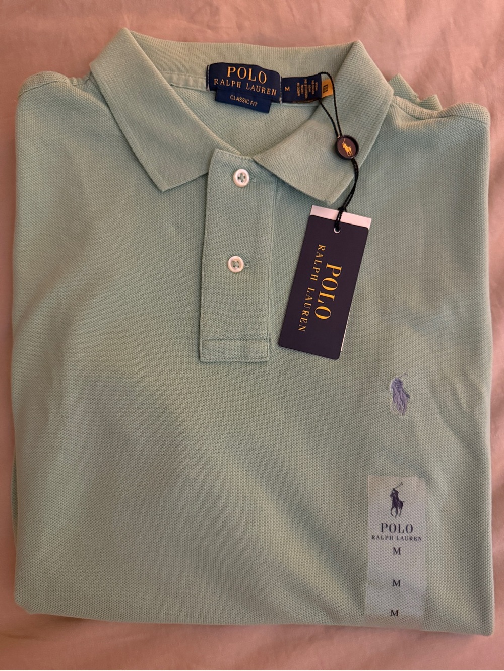 Polo by Ralph Lauren Mint Green Classic Fit Polo Shirt